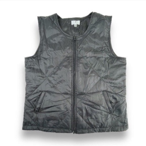 ❤️ NWT SOCIALITE Diamond Quilted Lightweight Puffer Vest Campcore Gorpcore Goth - Picture 7 of 14